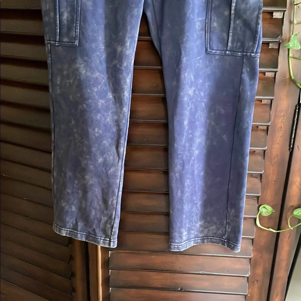 Earthbound Blue Cargo Pants EUC Sweatpants Medium - Picture 4 of 9